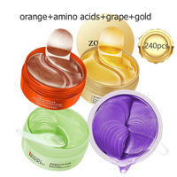 240pcs=120pairs Eye patches Hyaluron Acid & Gold & Seaweed & Black Pearl Hydrating Moisturizing Crystal Collagen Gel Eye Mask