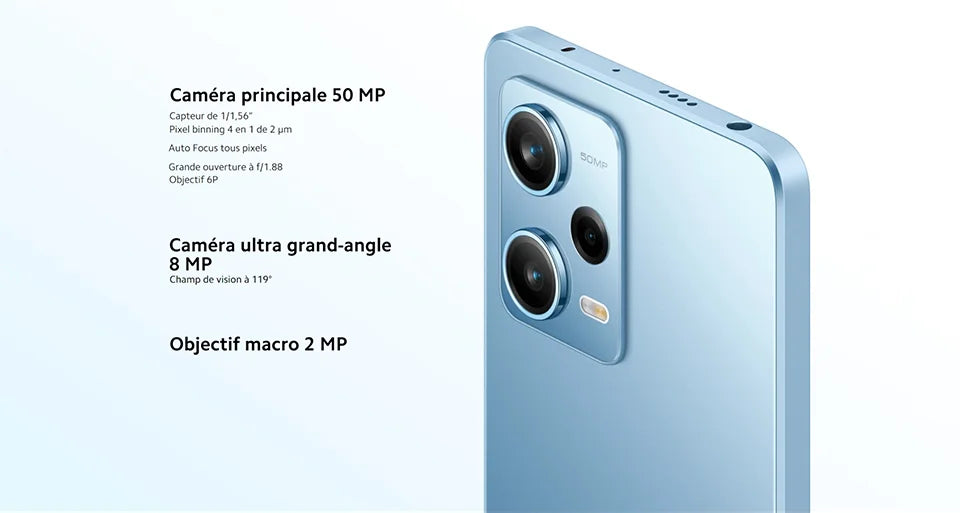 Xiaomi Redmi Note 12 5G Smartphone Global Version 4GB 128GB 6.67 ”Amoed FHD + Snapdragon® 4 48MP Main Camera 33W fast Charge