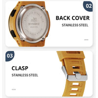 Upgrade Movement Digital Watches For Men Waterproof 50M SYNOKE 9813 Sports Watch Men Big screen Easy to Read reloj hombre