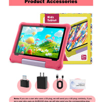 ANRY 10.1 inch Kids Android 15 Tablet 8GB (4+4GB) RAM 64GB ROM 5000Mah Octa-core 5G Wifi Children's Learning Educational Tablets