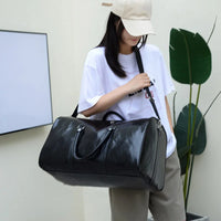 Travel Bag For Men Pu Leather Shoulder Bag Big Capacity Tote Bags For Women Fashion New Duffle Crossbody Bag Sports Pack luggage