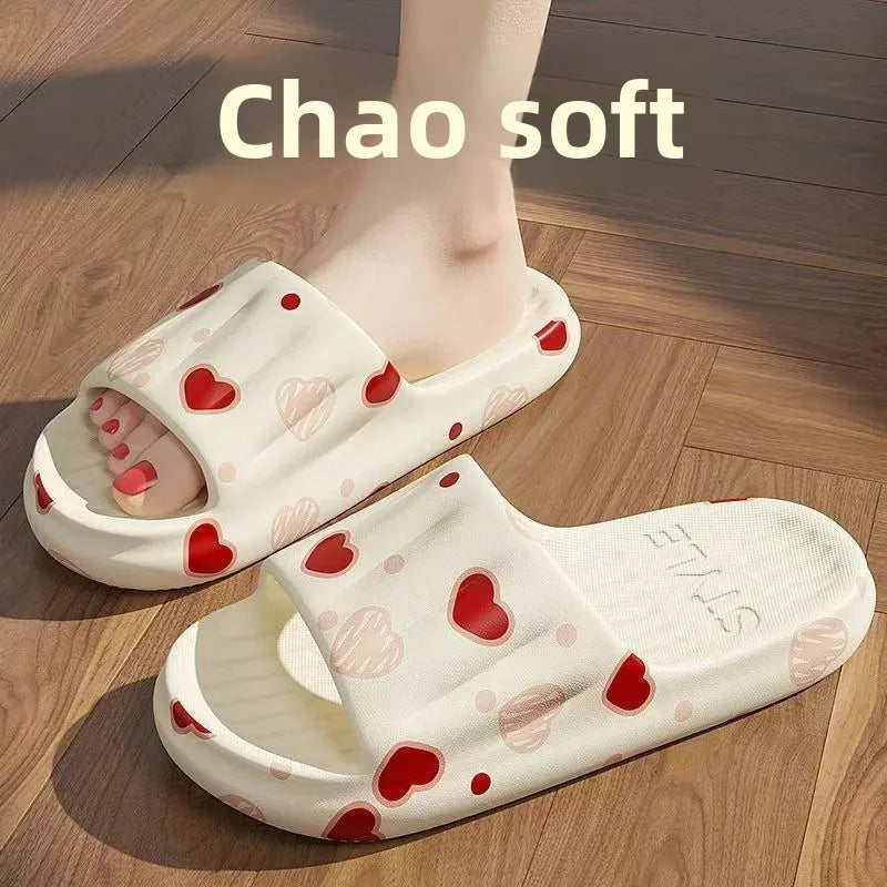 Anti-Odor Men's Slippers Summer Bathroom Couples Indoor Outdoor Wearable Non-Slip Durable Cold Slippers Women's Slippers