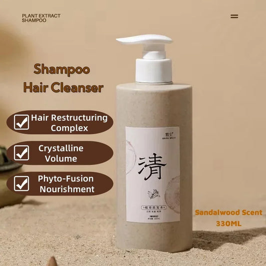 Botanical Shampoo 11 plant extracts nourish hair Elegant Sandalwood Vegan Zen Soft Silky Amino Acids Soft Mild Non-irritating