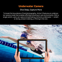 Blackview Active 5 [No EU Charger] 24(8+16)GB+128GB 8.68'' IPS Rugged Tablet 6600mAh Tablet Android 15 90Hz Doke AI 16MP+13MP NFC Fingerprint