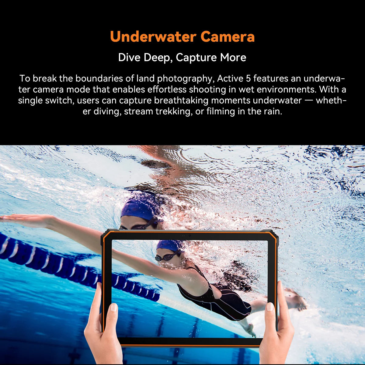 Blackview Active 5 [No EU Charger] 24(8+16)GB+128GB 8.68'' IPS Rugged Tablet 6600mAh Tablet Android 15 90Hz Doke AI 16MP+13MP NFC Fingerprint