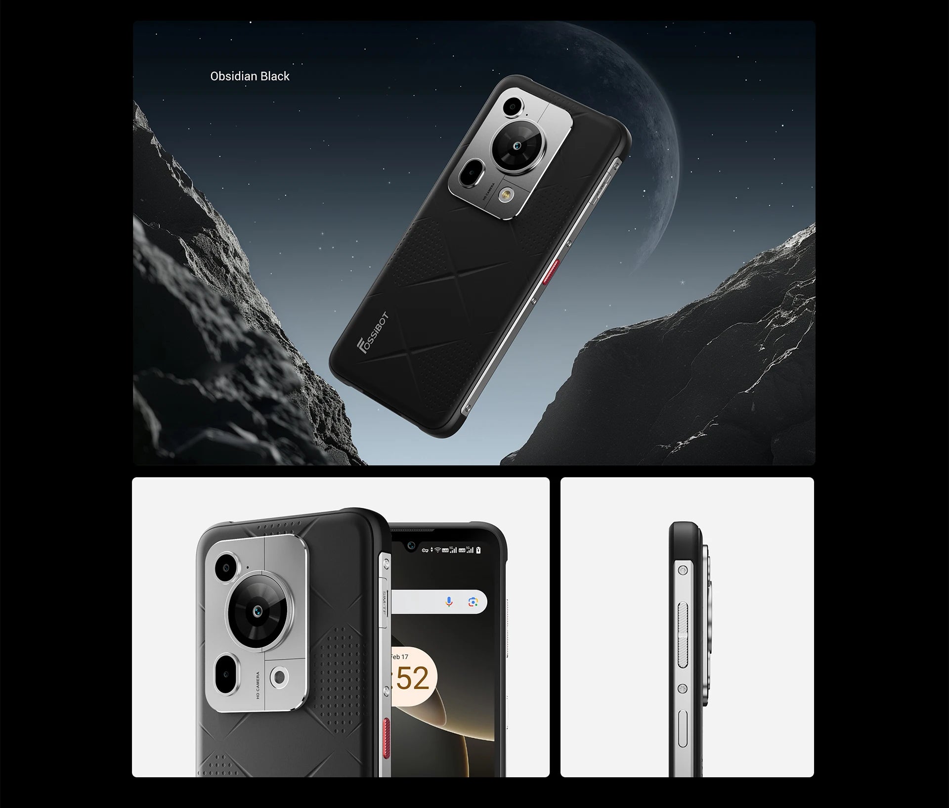 Fossibot F112 PRO 5G Rugged Smartphone 6.88" HD+ 7150mAh 24GB(8+16) 256GB Mobile Phone 50MP Environmentally Friendly Cellphone