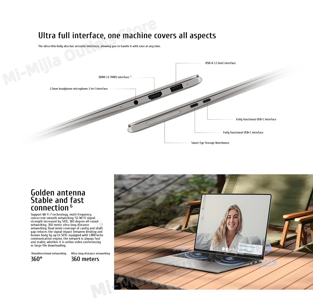 Honor MagicBook Art 14 Snapdragon Edition 1kg Ultra Thin Laptop X Elite 32G 1T 3.1K Eye Screen Notebook