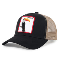 Animal Embroidery Color Block Cartoon Baseball Hats New Men Women Mesh Sunshade Casual Breathable Fashion Versatile Trucker Caps