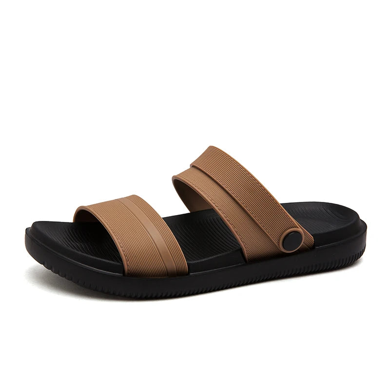 Summer Men's Slippers Flat Bottom Sandals Driving Shoes Indoor Outdoor Beach Slippers Casual EVA Sport Sneakers Size40-45