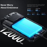 FOSSiBOT F106 PRO 4G Rugged Smartphone Android 14 15GB(8+7GB Extended) 256GB ROM 12000mAh 48MP 30W 6.58 Inch FHD+ Cellphone NFC