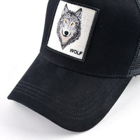 Four Seasons Trucker Cap Men Women Snapback Hip Hop Baseball Cap With Embroidery Wolf Patch Adjustable Visor Hat
