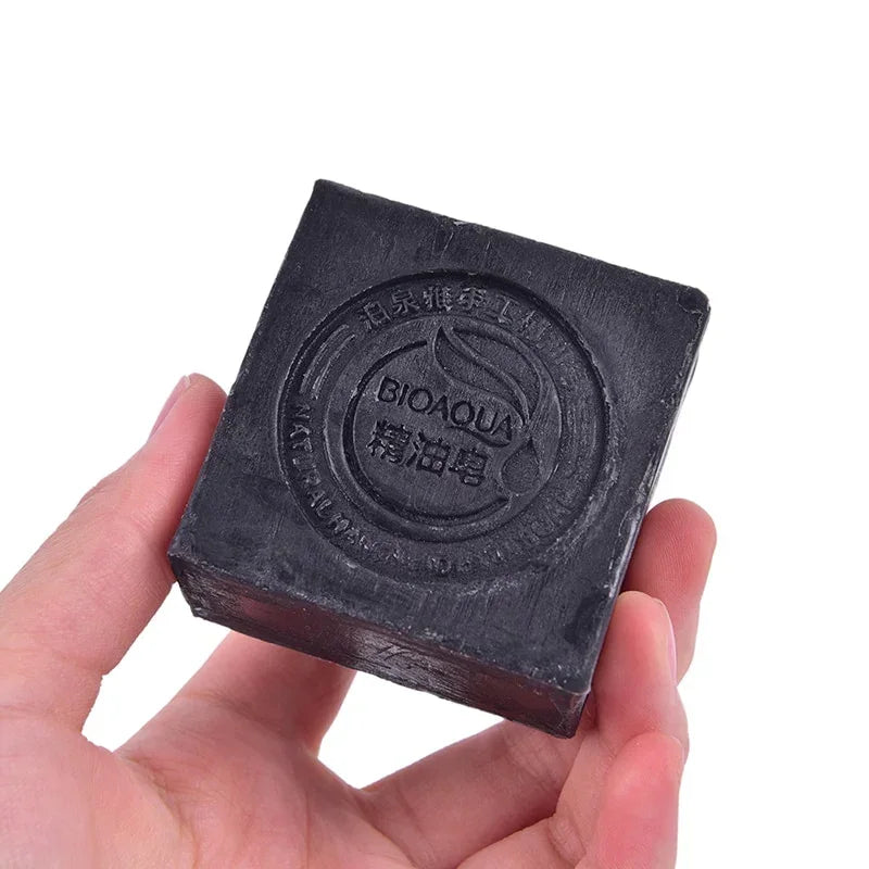 100g Bamboo Charcoal Handmade Soap Skin Moisturizing Deep Cleansing Oil Control Blackhead Remover Face Wash Hair Bath Skin Care