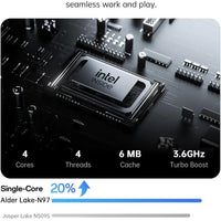 ACEMAGIC Laptop 17.3” FHD Laptop Intel Alder Lake N97 16GB RAM 512GB SSD Windows 11 Pro Notebook 180° Flip Computer Wifi5 BT5.0