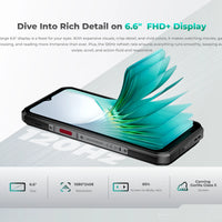Oukitel WP62 5G Rugged Smartphone 48GB(16+32) +512GB, 6.6" FHD+ 108MP Camera Mobile Phone, 11000mAh 33W, Android 15 Cellphone