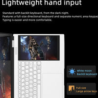 New Arrivals 12th Generation Intel N100 Dual Screen Laptop Gaming Laptop 15.6inch 2K LCD+7inch IPS Touch Screen PC Portable