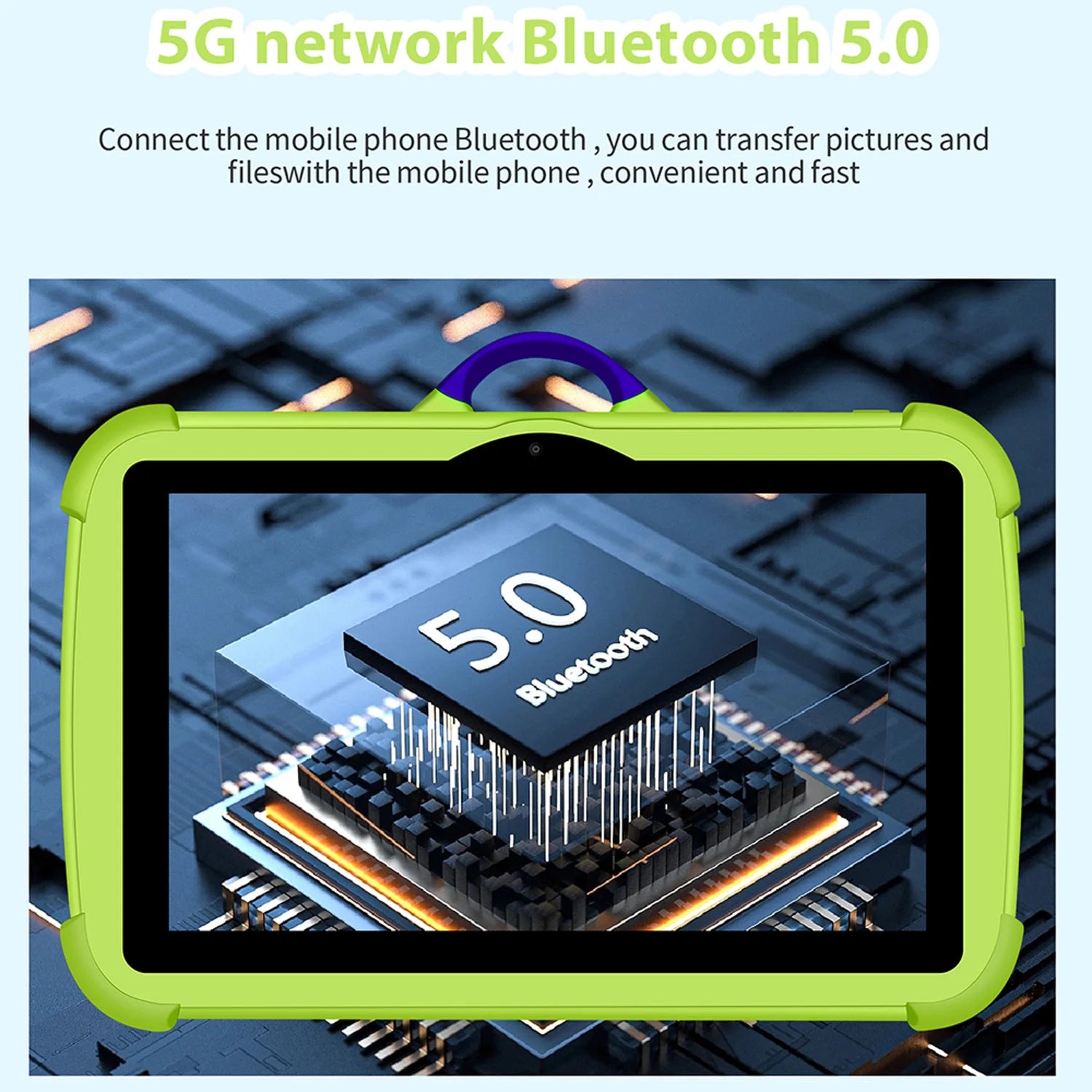 New Google Kids Tablets 7 Inch 5G WiFi Tablet Pc Quad Core 4GB RAM 64GB ROM Cheap for Children Gift Educational Learning 4000mAh