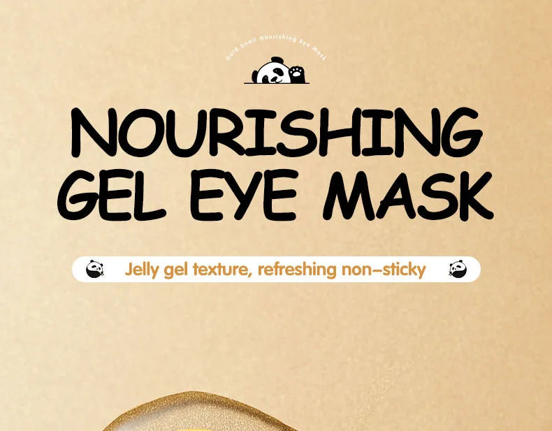 60pcs SADOER Golden Snail Eye Mask Anti Dark Circles Remove Eyes Bags Firming Hydrating Patches Beauty Skin Care