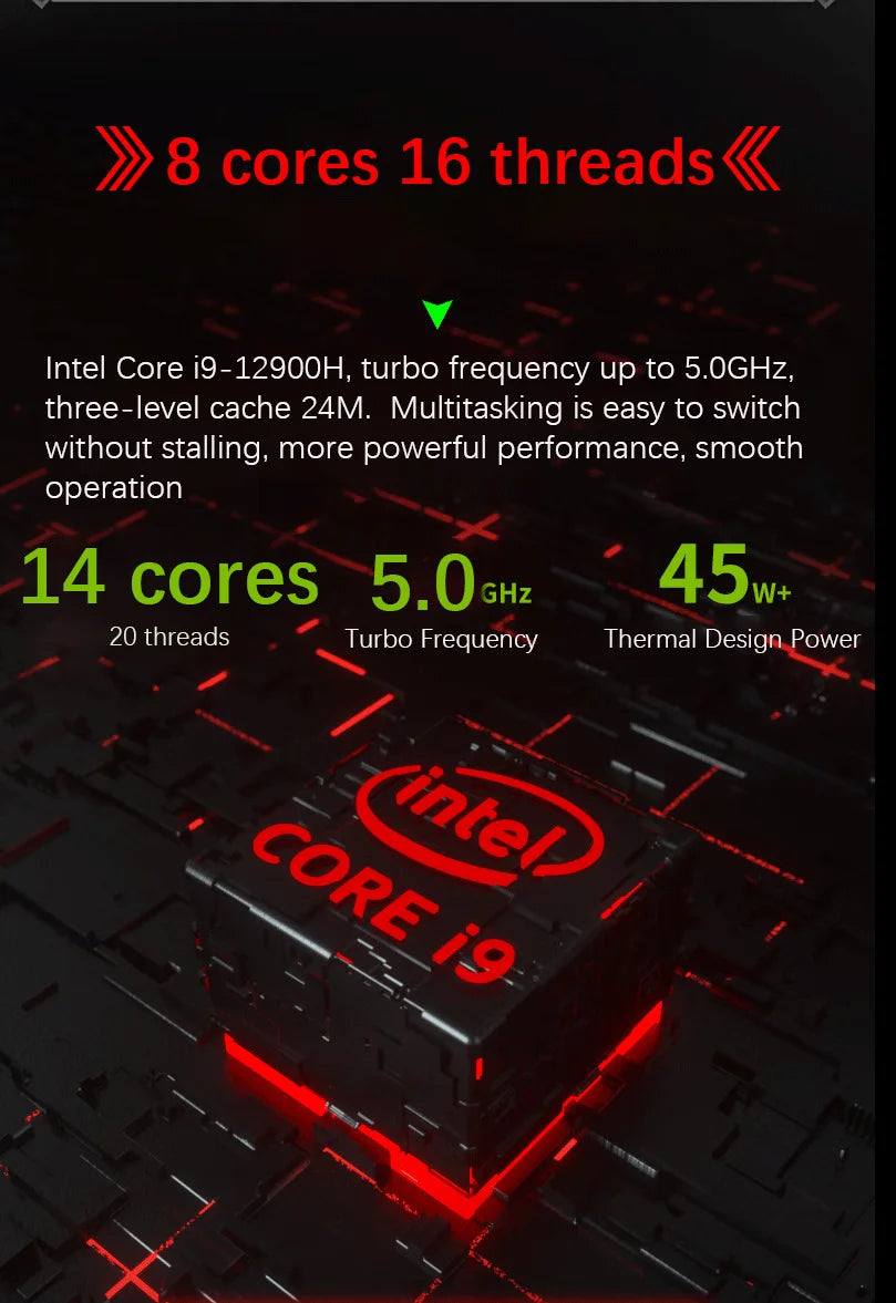 16.1 Inch Gaming Laptop Computer RTX4050 6G Intel Core i9-13900H i5-12450H windows11 por Max 64GB 2*DDR5 2*M.2 NVME 4TB SSD WiFi