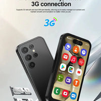 Official SERVO S24 Ultra Mini Android Smartphone 3.75" Screen 3G WCDMA 2MP Camera 1GB+16GB Play Store 2 SIM Small Cellular Phone