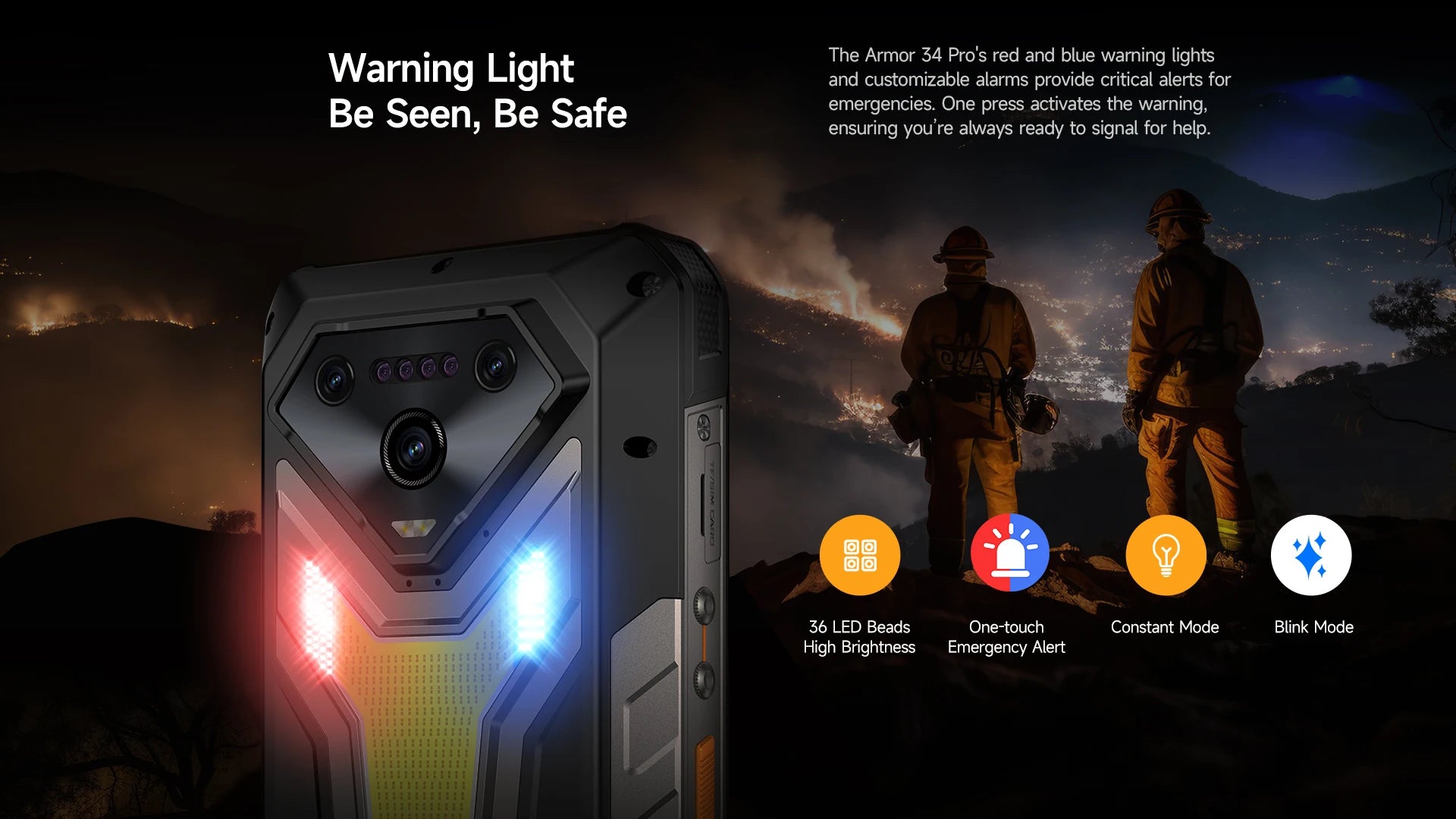 【World Premiere】Ulefone Armor 34 Pro 5G AI Rugged Phone 25500mAh Up to 32GB+512GB Built-in Projector 120Hz 6.95" NFC Smartphone