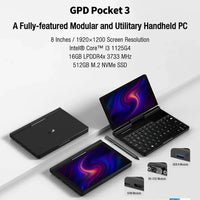 GPD Pocket 3 Intel pentium Gold 7505RAM 16GB RAM 12GB SSD Hard Disk Windows 11 Home Laptop Notebook Mini PC Touch Screen