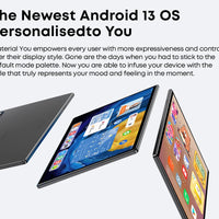 CHUWI Hi10X Pro Tablet 4G LTE Android 13 Widevine L1 10.1" IPS Core Unisoc T606 4GB RAM 128GB ROM Tablets 2.4G/5G Wifi 7000Mah