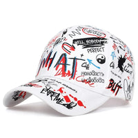 Korea Graffiti Fashion Hipster Hat Personality Trend Men's And Women's Baseball Caps Hip Hop Caps