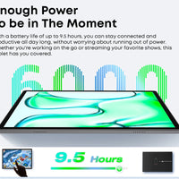 CHUWI Hi10X Pro Tablet 4G LTE Android 13 Widevine L1 10.1" IPS Core Unisoc T606 4GB RAM 128GB ROM Tablets 2.4G/5G Wifi 7000Mah