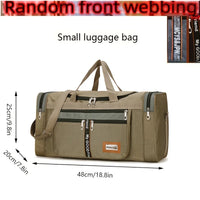 Large Capacity Multifunctional Nylon Luggage Bag Foldable Portable Travel Duffel for Men Business Trip Clothing Storage