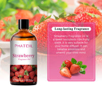 PHATOIL 100ml Aromatherapy Fragrance Oil Coconut & Vanilla Strawberry Cherry Lemon 1/2/3pcs Aroma Oil For Diffuser Candle Making