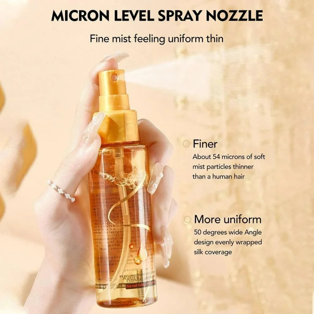 Hair Care Essential Oil Spray, Nourishing & Repair, Smooth Shiny Finish, Long-Lasting Fragrance, Easy Use for All Hair Types