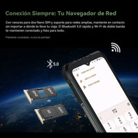 Cubot Kingkong Ace 2, Ultra-Thin and Robust Smartphone with Android 14, 16 Gb Ram (6 Gb + 10 Gb Expandable), 128 Gb Rom, 6.56 Inch and 90 Hz Screen, Nfc, 5100 Mah Battery, 4g Cell Phone