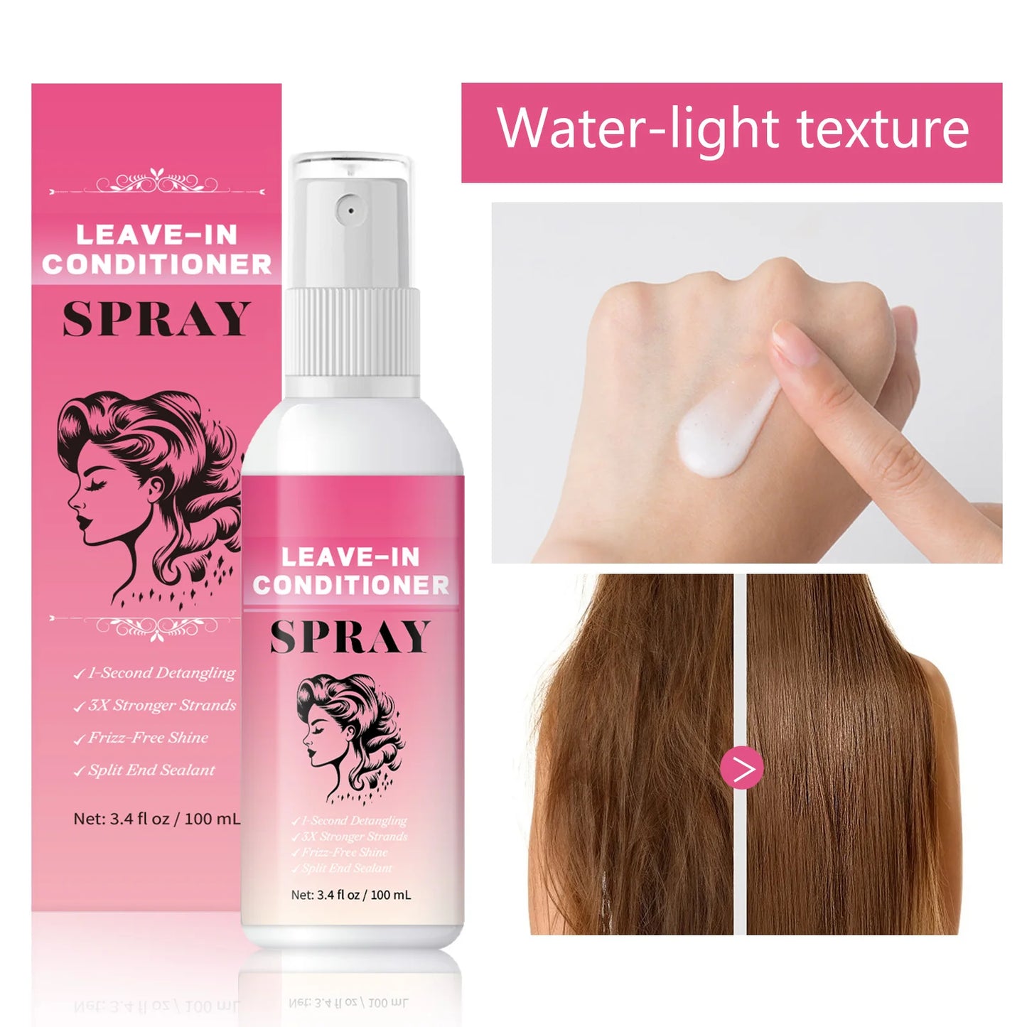 Hair Care Deep Repair Conditioning  for Hair Heat Protector Serum Protect Hair From UV Damaged Moisturizing Hair-Care