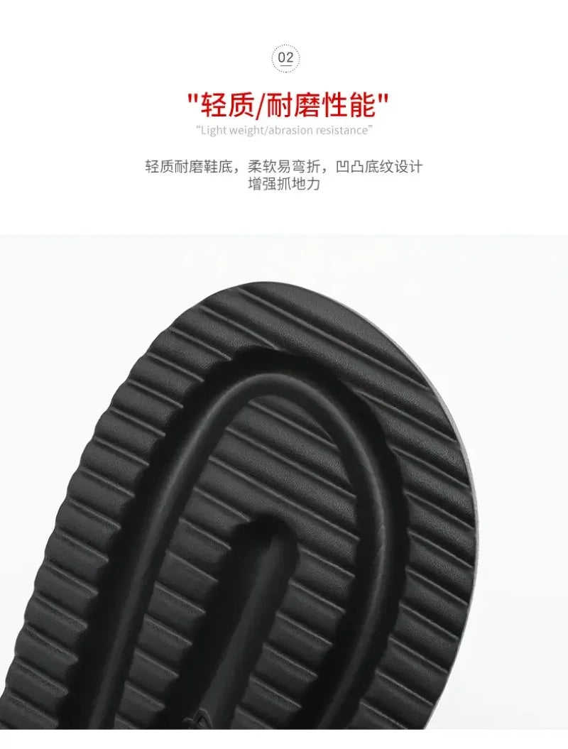 Summer Men's Trend Slides Man Shoes Non-slip Casual Slippers Indoor Outdoor EVA Sandals Beach Garden Sandals Big Size46 47 48