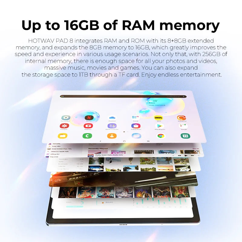 [Clearance Sale] HOTWAV Pad 8 Tablet 10.4'' 2K Large Display 7.7mm Pad 8GB 256GB 7500mAh Massive Battery Android 13 Tablet PC