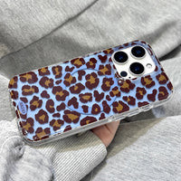 3D Luxury Leopard For Magsafe Grip Tok Phone Case for IPhone 17 16 15 13 Pro Max Wireless Charge Magnetic Stand Holder Cover