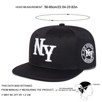 Unisex NY Letter Embroidery Hip-hop Hats Spring and Autumn Outdoor Adjustable Casual Baseball Caps Sunscreen Hat Sports Cap
