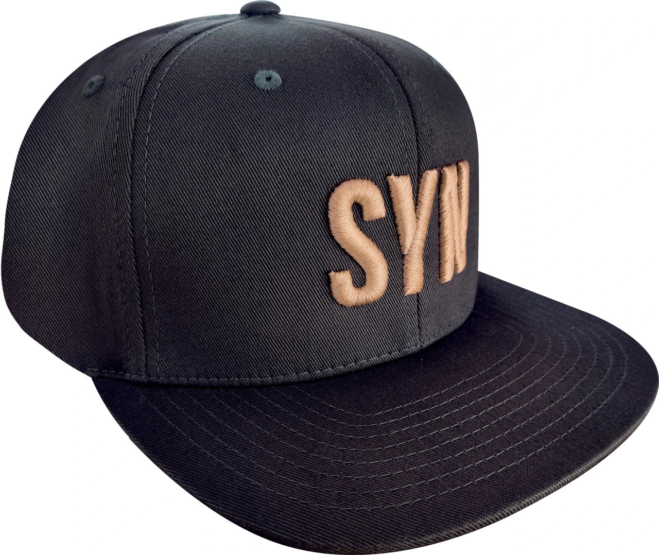 SYNDICATE SNAPBACK CAP BLACK GOLD 6 panel Unisex 56-62 casual outdoor cycling baseball running casual cap Men's
