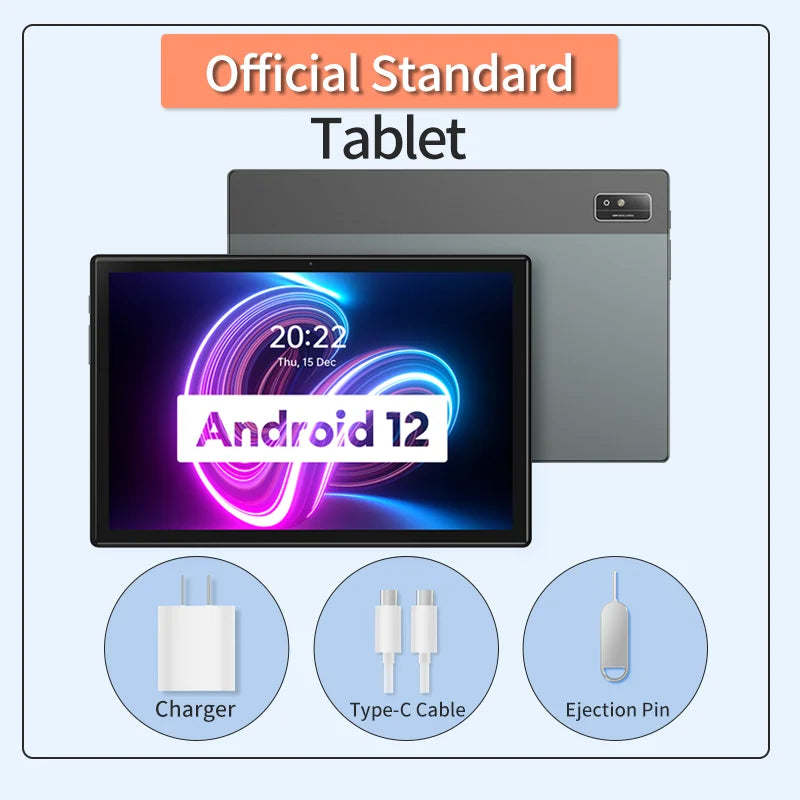 HEADWOLF WPad3 Android 12 Tablet 10.1 inch 6GB RAM DDR4X 128GB ROM UFS 2.1 MTK 8183 Octa-core Tablet PC Rear Camera16MP 7700 mAh