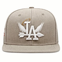 Fashion Unisex LA Embroidery Baseball Caps Los Angeles Snapback Hat Angel Wings Hip Hop Caps Outdoor Adjustable Casual Sun Hats
