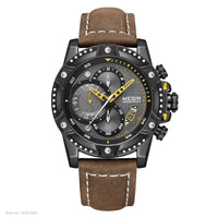 MEGIR Casual Watch Men Top Brand Luxury Chronograph Quartz Wristwatch Leather Strap Army Sport Watches Relogios Masculio 2130