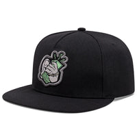 2025 Fashion Creative Flat Edge Mesh Hat Handheld USD Embroidered Street Pop HipHop Hat Daily Life Leisure Sunshade Baseball Hat