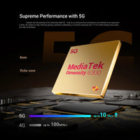 Fossibot F112 PRO 5G Rugged Smartphone 6.88" HD+ 7150mAh 24GB(8+16) 256GB Mobile Phone 50MP Environmentally Friendly Cellphone