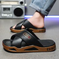 Summer Eva Sandals for Men Fashion Slippers Indoor Lightweight Soft Anti-slip Flats Men's Sandals Outdoor Beach Open-toe Sandals