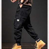 2025 NewMen's Fleece-Lined American Camouflage Casual Multi-Pocket Loose Zipper Jogger Pants Autumn Youth Trendy Workwear