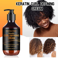 Keratin Curl Defining Cream 5 Seconds Repair Hair Soft Smooth Shiny Deep Moisturize Conditioner for Dry Damaged Hair All Hair