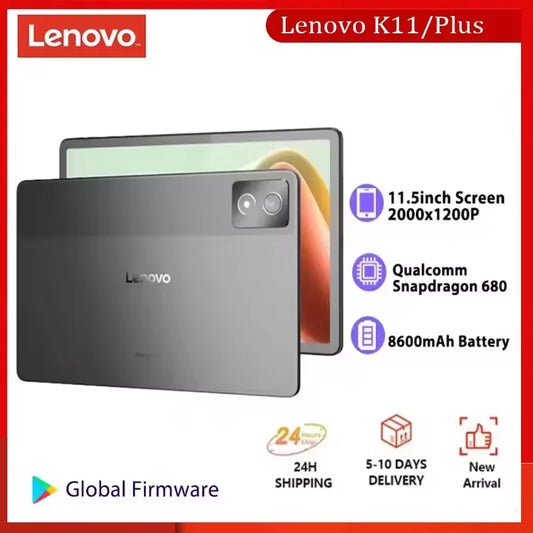New Lenovo Tab K11 Tablet K11 Plus Snapdragon 680 11.5" 90Hz Screen 128GB 256GB 8600mAh WIFI13MP Camera Android 14 Tablet PC