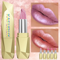 19 colors glitter lipstick hydrating red pink sparkling shine lip color highly pigmented lip tints metallic finish lip makeup