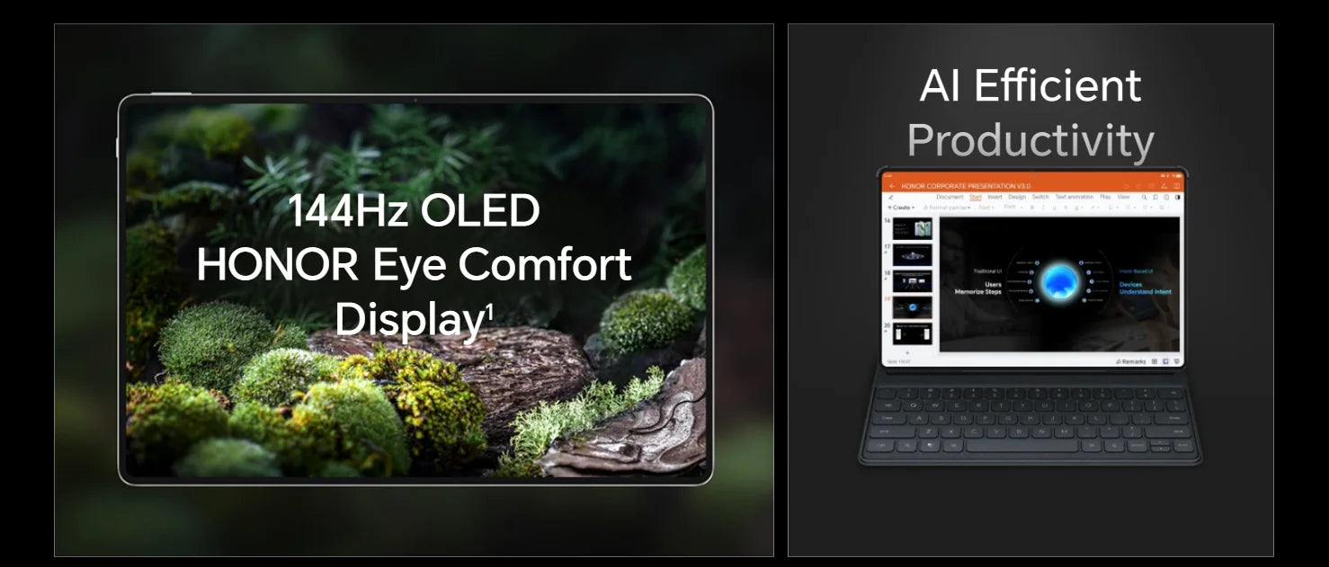 Global Version HONOR MagicPad 2 tablet android 12.3" OLED Screen  Snapdragon 8s Gen 3 CPU 13MP Rear Camera 10050mAh Battery