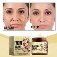 1Pcs Whipped Beef Tallow Honey Balm Moisturizer Face Body Skin Care Grass Fed Grass Finished Skincare